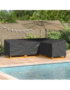 Copertura per mobili Nero 250 x 180 x 80 cm Tessuto Oxford 210D 2