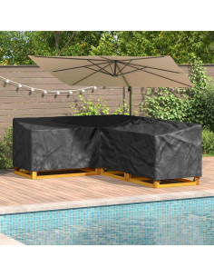 Copertura per mobili Nero 260 x 210 x 80 cm Tessuto Oxford 600D 2