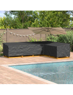 Copertura per mobili Nero 330 x 255 x 80 cm Tessuto Oxford 210D 2