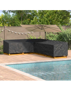 Copertura per mobili Nero 330 x 255 x 80 cm Tessuto Oxford 420D 2