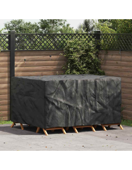 Copertura per mobili da esterno Nero 180 x 120 x 74 cm 600D