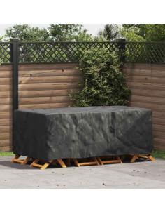 Copertura per mobili Tinta unita Nero 200 x 110 x 70 cm 600D 2
