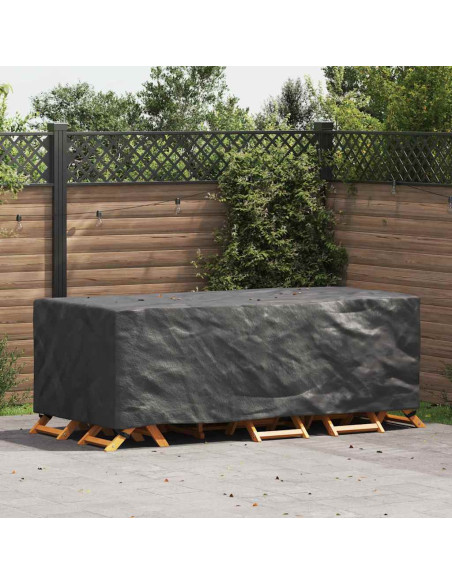Copertura per mobili da esterno Nero 220 x 110 x 70 cm 600D