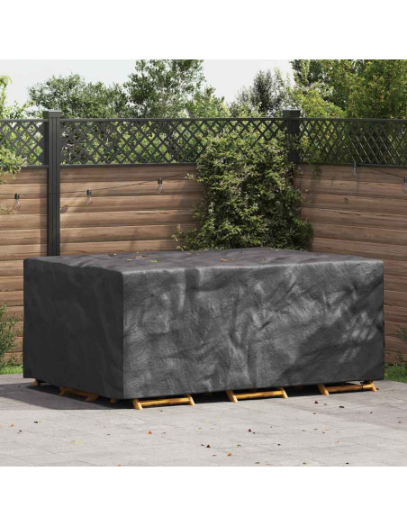Copertura per mobili da esterno Nero 220 x 150 x 85 cm 210D
