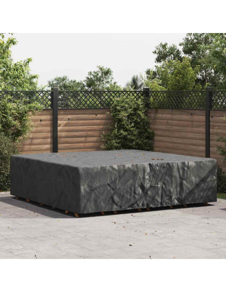 Copertura per mobili da esterno Nero 260 x 260 x 90 cm 600D