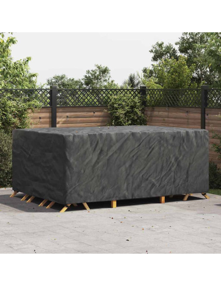 Copertura per mobili da esterno Nero 280 x 204 x 106 cm 420D