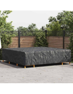 Copertura per mobili Tinta unita Nero 300 x 300 x 70 cm 420D 2