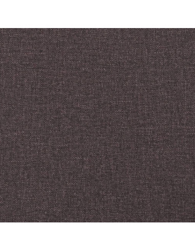 Giroletto a Molle con Materasso Marrone Scuro 180x200cm Tessuto