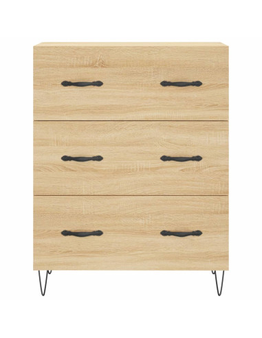 Credenza Rovere Sonoma 69,5x34x180 cm in Legno Multistrato