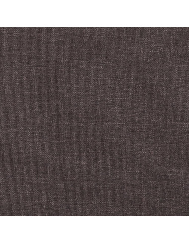Giroletto a Molle con Materasso Marrone Scuro 180x200cm Tessuto