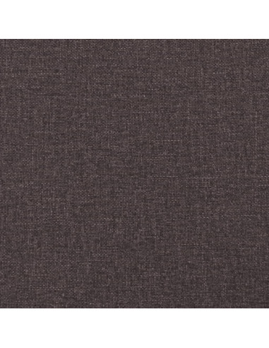 Giroletto a Molle con Materasso Marrone Scuro 180x200cm Tessuto
