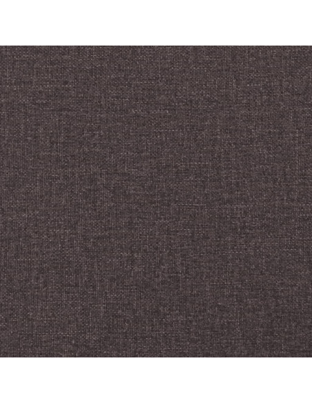 Giroletto a Molle con Materasso Marrone Scuro 180x200cm Tessuto