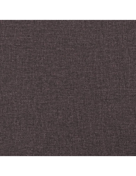 Giroletto a Molle con Materasso Marrone Scuro 180x200cm Tessuto