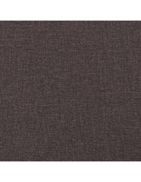 Giroletto a Molle con Materasso Marrone Scuro 180x200cm Tessuto