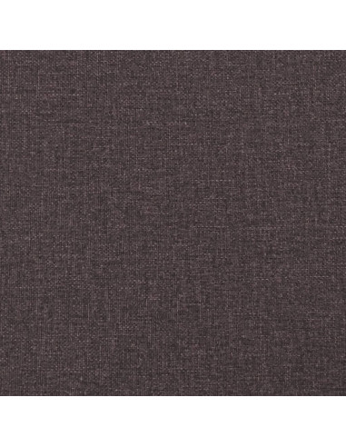 Giroletto a Molle con Materasso Marrone Scuro 180x200cm Tessuto