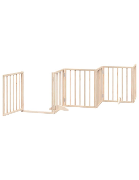 Cancello per Cani Porta Pieghevole 15 Pannelli 750 cm in Pioppo