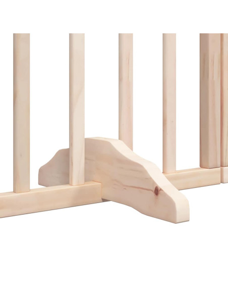 Cancello per Cani Pieghevole 6 Pannelli 480 cm Legno di Pioppo