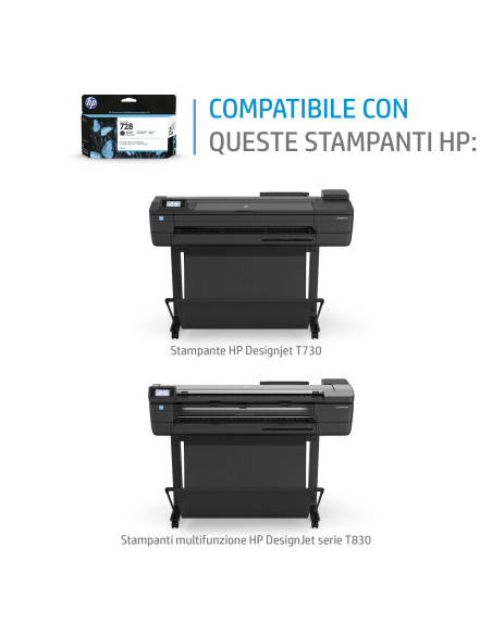 HP Cartuccia inchiostro magenta DesignJet 728, 300 ml