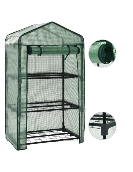 Mini Serra su 3 Livelli 69x49x125 cm