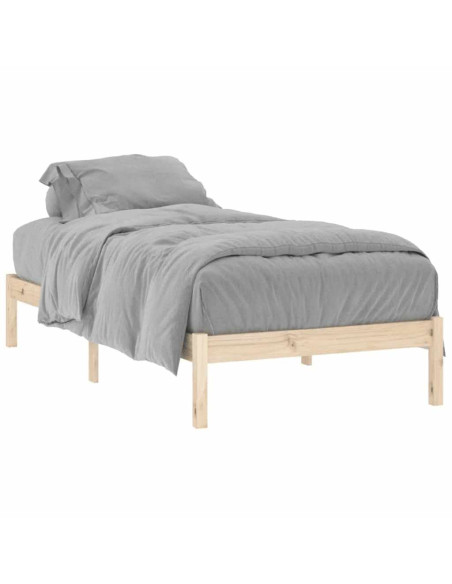 Giroletto senza Materasso 100x190 cm in Legno di Pino Doppio