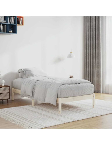 Giroletto senza Materasso 100x190 cm in Legno di Pino Doppio