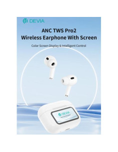 DEVIA AURICOLARI TWS PRO2 MULTIFUNZIONE CON DISPLAY EM062