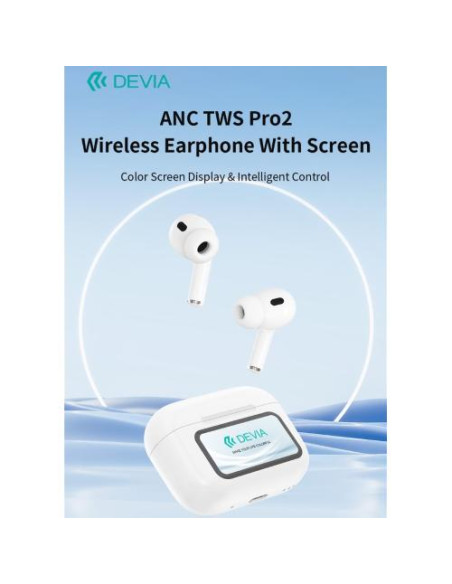 DEVIA AURICOLARI TWS PRO2 MULTIFUNZIONE CON DISPLAY EM062
