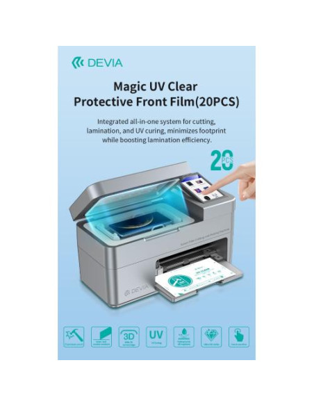 DEVIA PELLICOLE SMARTPHONES UV TRASPARENTI PER PLOTTER PT021 MAGIC