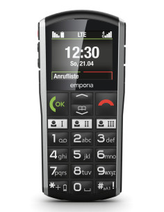 Emporia SIMPLICITY-LTE 5,08 cm (2") 90 g Nero, Argento Telefono di livello base