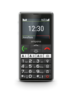 Emporia emporiaPURE-LTE 5,87 cm (2.31") 107 g Nero Telefono per anziani