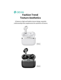 DEVIA AURICOLARI CARICA WIRELESS ANC TWS ULTRA1 CON ANNULLAMENTO RUMORE ESTERNO NERI