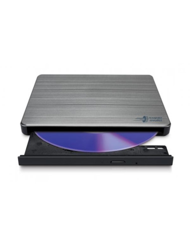 Hitachi-LG Slim Portable DVD-Writer lettore di disco ottico DVD±RW Argento