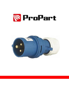 ProPart Spina Mobile Diritta Indust. CEE 16A-6h 2P+T 220-250V IP44