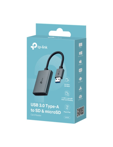TP-Link UA430 lettore di schede USB 3.2 Gen 1 (3.1 Gen 1) Type-C Grigio