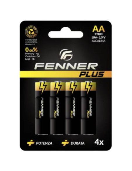 FENNER BATTERIE STILO AA ALCALINA FN-LR6 1CNF/4PZ