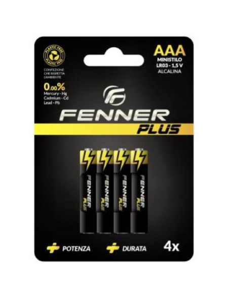 FENNER BATTERIE MINISTILO AAA ALCALINA FN-LR03 1CNF/4PZ