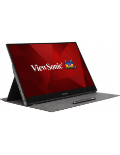 Viewsonic TD1655 Monitor PC 39,6 cm (15.6") 1920 x 1080 Pixel Full HD LED Touch screen Multi utente Nero, Argento