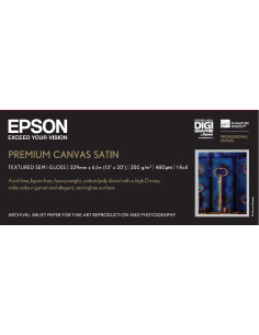 Epson Premium Canvas Satin, in rotoli da 33,02 cm (13'') (A3+) x 6m
