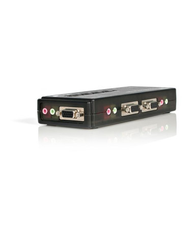 StarTech.com Kit Switch KVM USB con audio e cavi 4 porte, colore nero