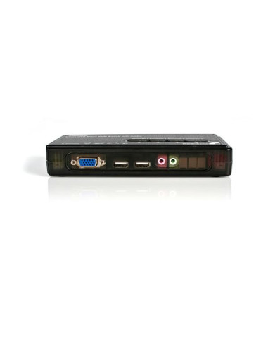 StarTech.com Kit Switch KVM USB con audio e cavi 4 porte, colore nero