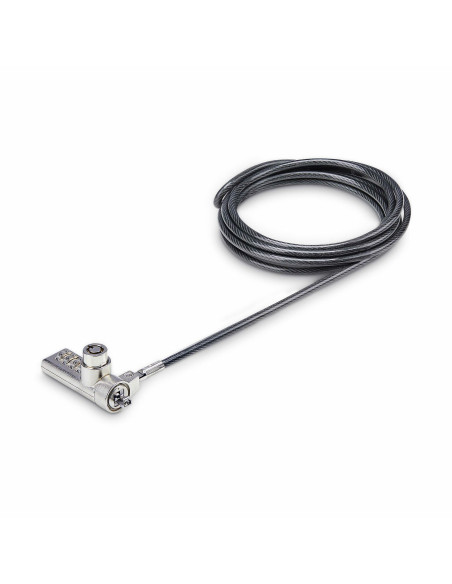 StarTech.com Cavo di Sicurezza per Notebook a duplice accesso da 2m, con chiave identica e a combinazione per dispositivi K-Slot