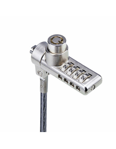 StarTech.com Cavo di Sicurezza per Notebook a duplice accesso da 2m, con chiave identica e a combinazione per dispositivi K-Slot