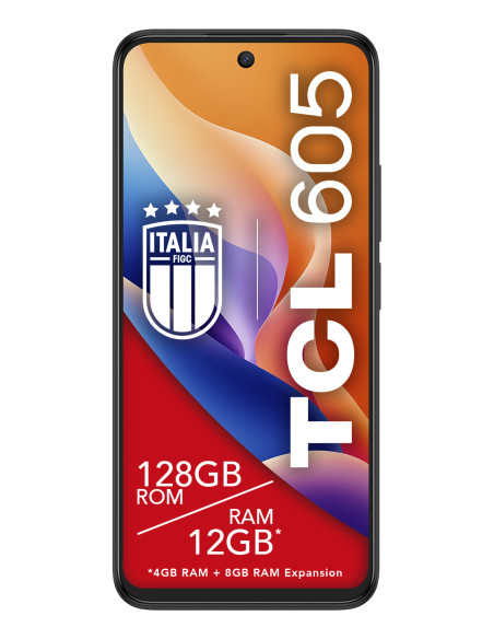 TCL 605 16,9 cm (6.67") Doppia SIM Android 15 4G USB tipo-C 4 GB 128 GB 5200 mAh Nero