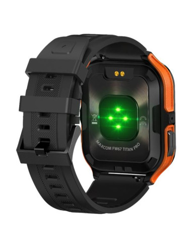 MaxCom FW67 TITAN PRO 4,7 cm (1.85") IPS 44 mm Digitale 320 x 382 Pixel Touch screen Nero, Arancione