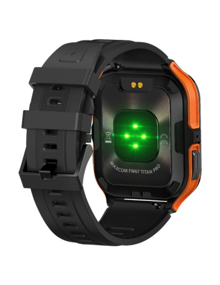 MaxCom FW67 TITAN PRO 4,7 cm (1.85") IPS 44 mm Digitale 320 x 382 Pixel Touch screen Nero, Arancione