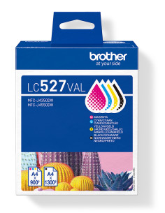 Brother LC527VAL cartuccia d'inchiostro 4 pz Originale Nero, Ciano, Magenta, Giallo