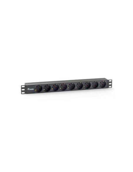 Equip 333282 unità di distribuzione dell'energia (PDU) 9 presa(e) AC 1U Nero
