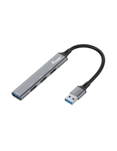 Equip 128960 hub di interfaccia USB 3.2 Gen 1 (3.1 Gen 1) Type-A 5000 Mbit/s Nero, Grigio