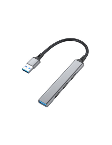 Equip 128960 hub di interfaccia USB 3.2 Gen 1 (3.1 Gen 1) Type-A 5000 Mbit/s Nero, Grigio