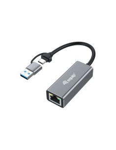 Equip Adattatore di rete da USB-C a 2,5 Gigabit Ethernet (USB-C+A)